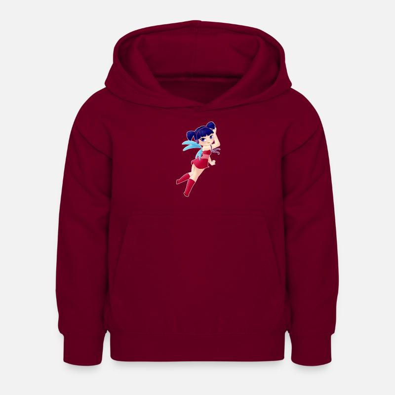 Fée de la musique - Sweat à capuche Enfant - bordeaux