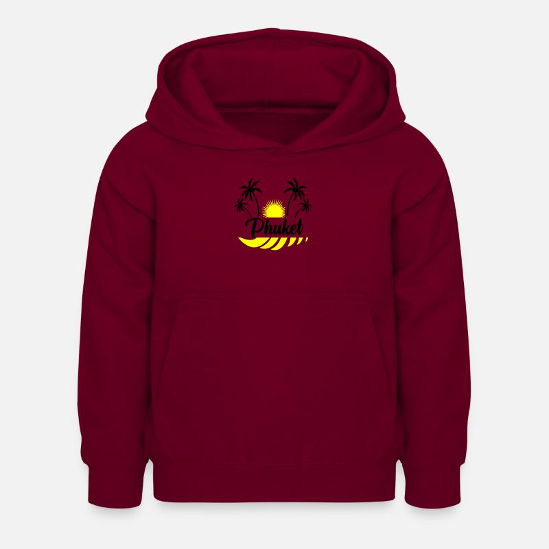 phuket - Kinder Hoodie - Bordeaux