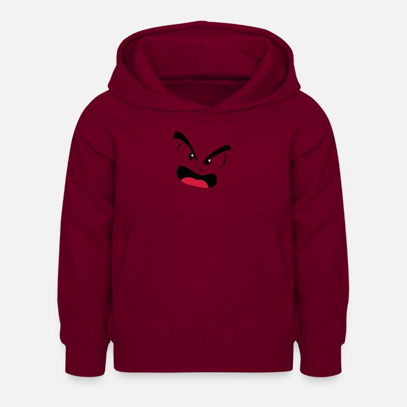 wütend - Kinder Hoodie - Bordeaux