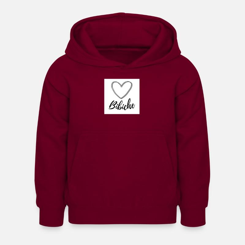BIBICHE - Sweat à capuche Enfant - bordeaux