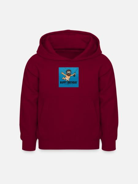 Happy Birthday 1 Nirvana - Kinder Hoodie - Bordeaux