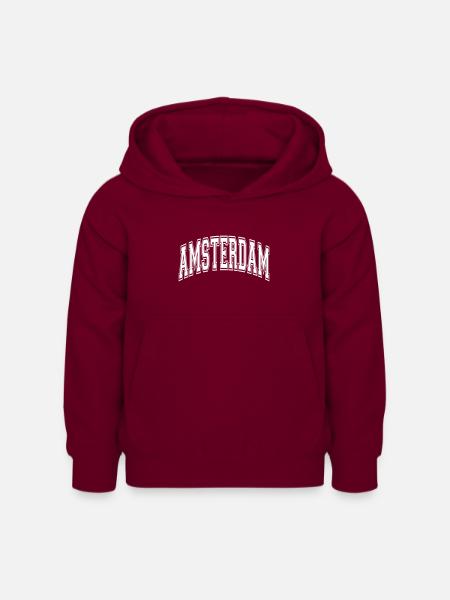 Amsterdam - Kinder Hoodie - Bordeaux