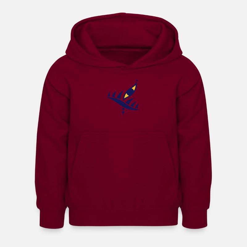 Œil-Équilibre 16 - Sweat à capuche Enfant - bordeaux