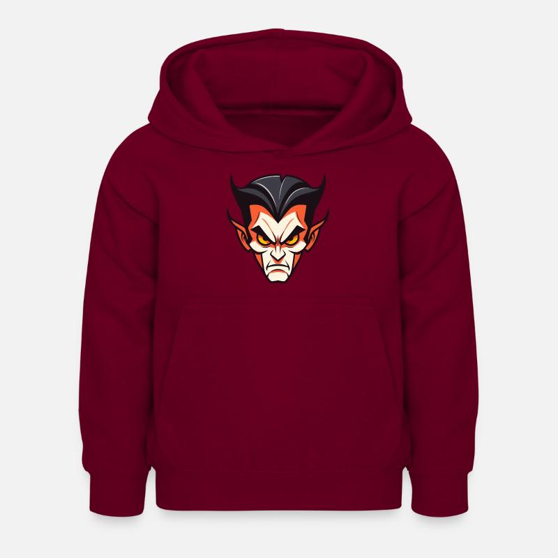 Vampire mignon d’Halloween - Sweat à capuche Enfant - bordeaux