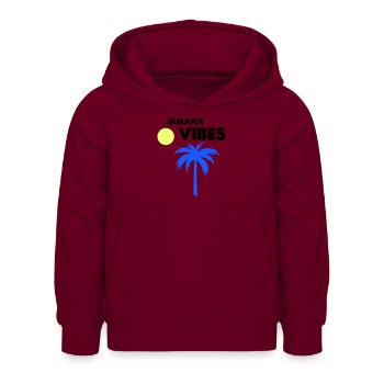 jamaica vibes - Kinder Hoodie - Bordeaux - Vorne - AI Model Kid Female (0cm)