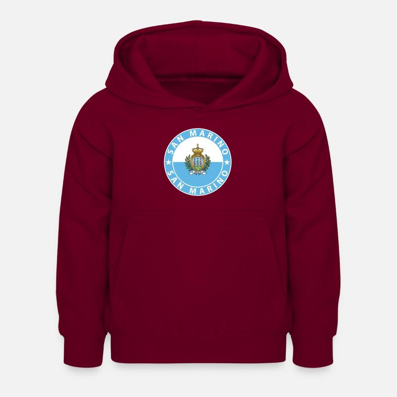 Saint-Marin - Sweat à capuche Enfant - bordeaux