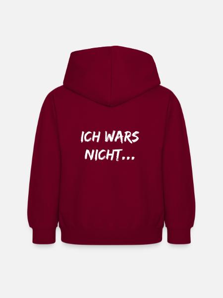 Ich wars nicht... - Kinder Hoodie - Bordeaux