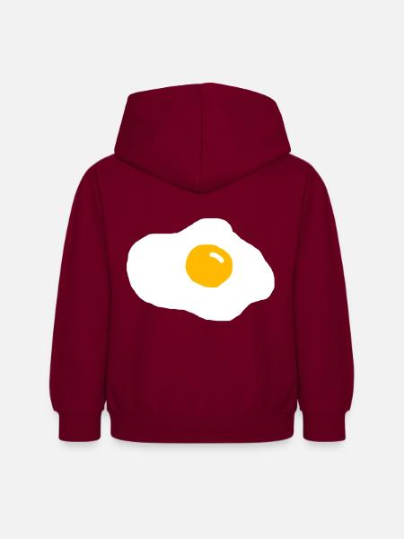 Spiegelei - Kinder Hoodie - Bordeaux