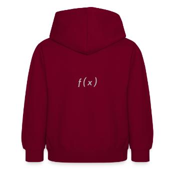 EL MIG. FUNKTION - Kinder Hoodie - Bordeaux - Hinten - AI Model Kid Female (0cm)