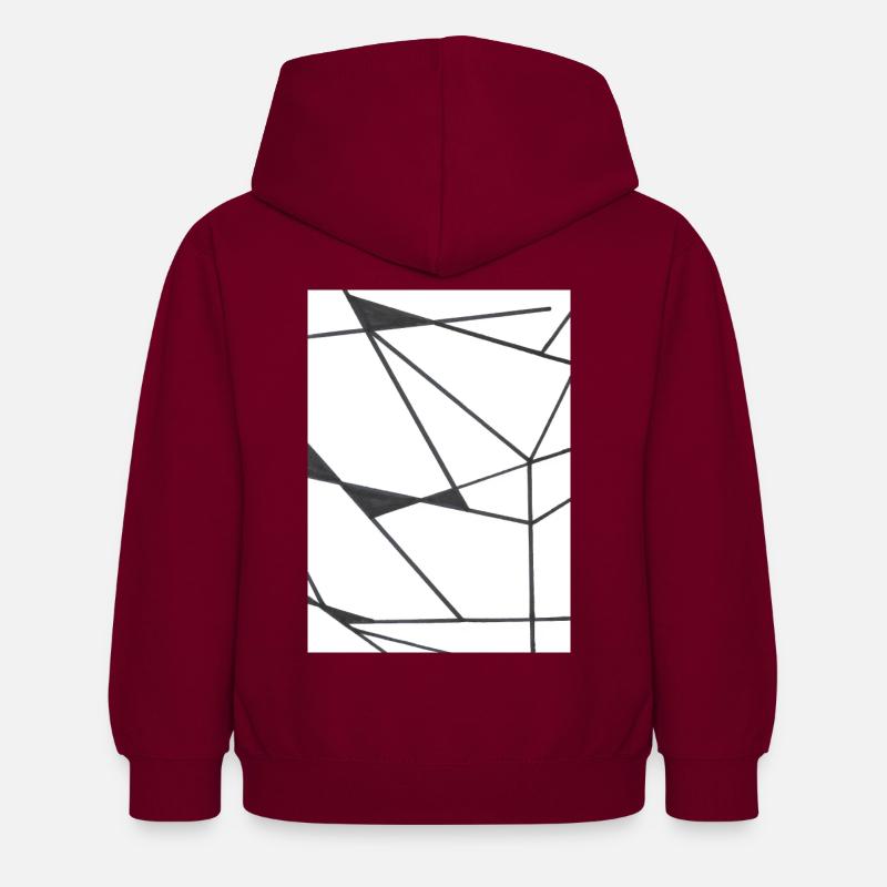 Dit - Sweat à capuche Enfant - bordeaux