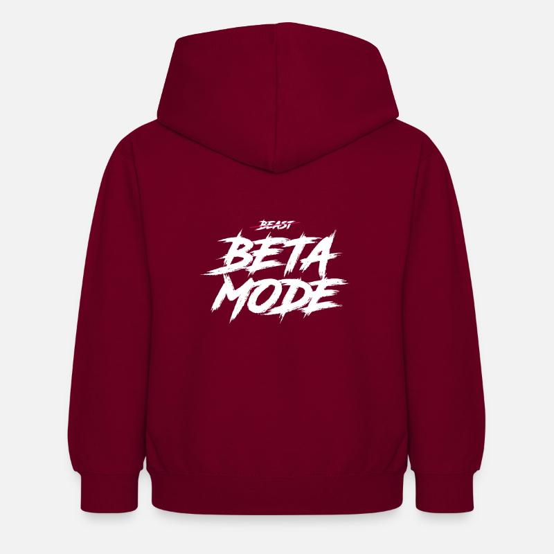 Mode bêta - Sweat à capuche Enfant - bordeaux