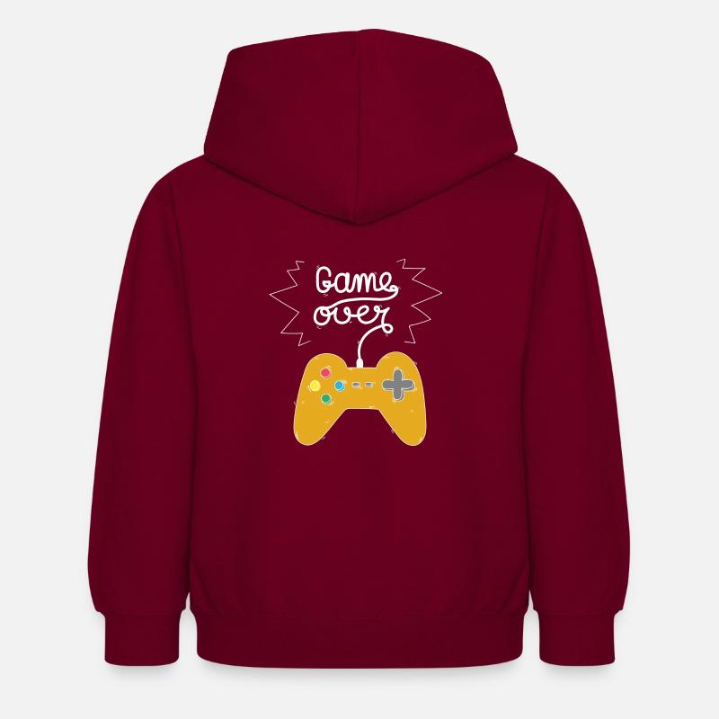 Game over! Perdu! - Sweat à capuche Enfant - bordeaux