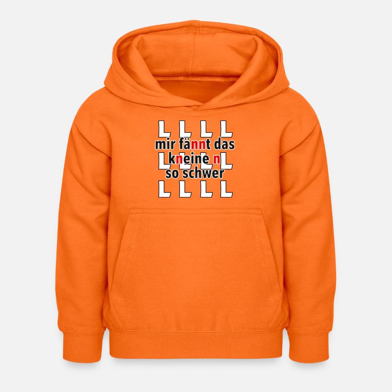 Je trouve le knein n tellement difficile - Sweat à capuche Enfant - orange