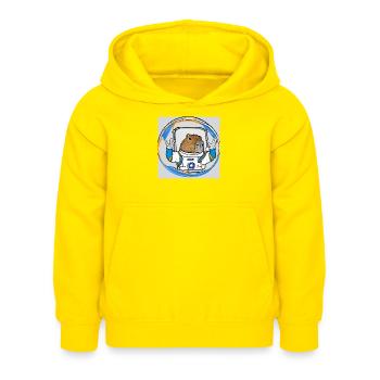 Casquettes astro - Sweat à capuche Enfant - jaune - Devant - AI Model Kid Female (0cm)