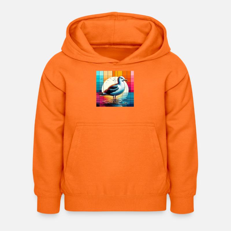 Möwe - Kinder Hoodie - Orange