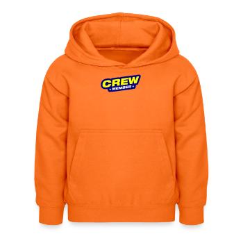 Crew Mitglied - Kinder Hoodie - Orange - Vorne - AI Model Kid Female (0cm)