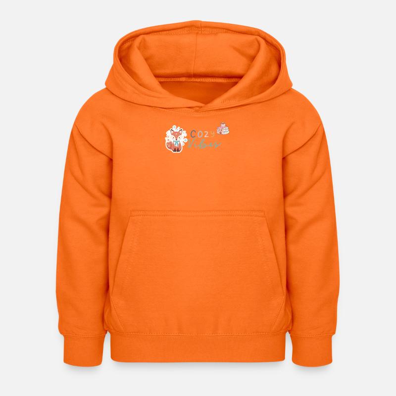 Ambiance chaleureuse - Sweat à capuche Enfant - orange