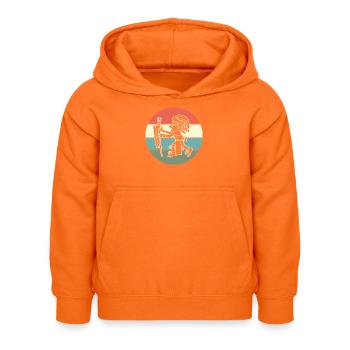 aztec Mayan calendar Inca - Kids Hoodie - orange - Front - AI Model Kid Female (0cm)