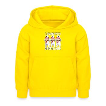 Grönlandisches Eisbären-Trio - Kinder Hoodie - Gelb - Vorne - AI Model Kid Female (0cm)