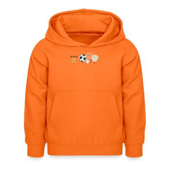 Blague sportive - Match sportif drôle de design sportif - Sweat à capuche Enfant - orange - Devant - AI Model Kid Female (0cm)