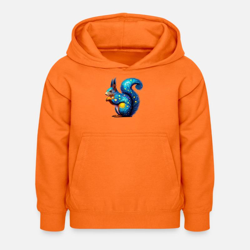 Écureuil - Sweat à capuche Enfant - orange