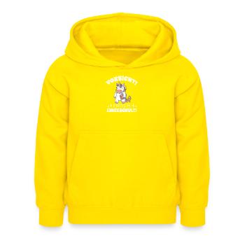 Schulkind 1. Klasse Geschenke Einschulung Kinder - Kinder Hoodie - Gelb - Vorne - AI Model Kid Female (0cm)