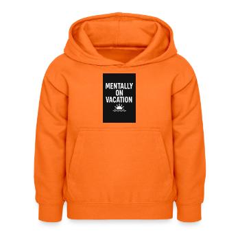 Mentally vacation sunrise - Kids Hoodie - orange - Front - AI Model Kid Female (0cm)