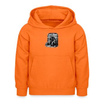 Graffiti squelette avec Boombox - Sweat à capuche Enfant - orange - Devant - AI Model Kid Female (0cm)
