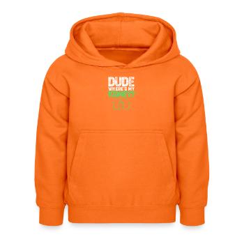 Don d’organes par don de rein - Sweat à capuche Enfant - orange - Devant - AI Model Kid Female (0cm)
