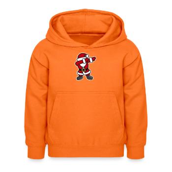 Dab / dabbing / dabbing' Santa Claus - Kinder Hoodie - Orange - Vorne - AI Model Kid Female (0cm)