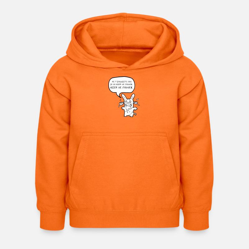 Humour expression ça va bien se passer - Sweat à capuche Enfant - orange