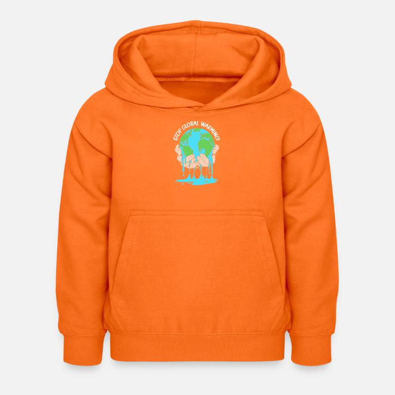 Cambiamento climatico Ambiente Protezione ambientale - Felpa con cappuccio per bambini - arancione