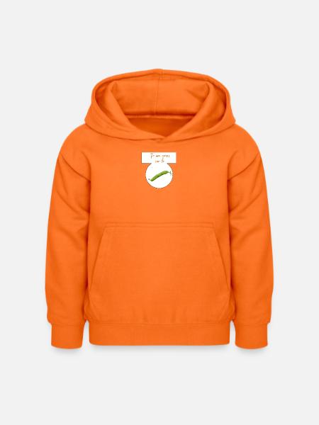 Du rennst mich auf die Bohne - Kinder Hoodie - Orange