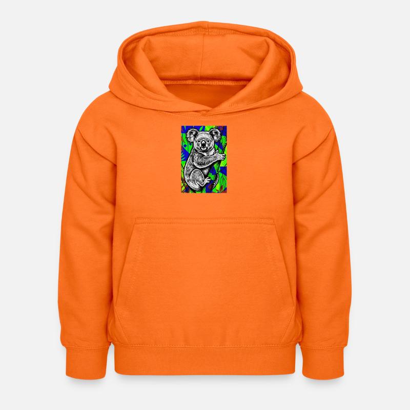 Koala - Sweat à capuche Enfant - orange