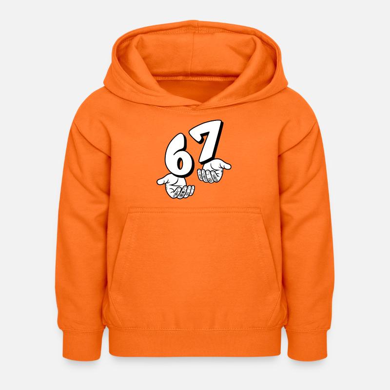 67 Six Sept - Sweat à capuche Enfant - orange