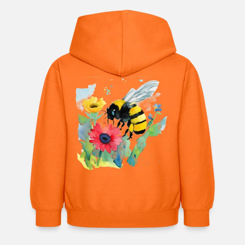 Bourdon - Sweat à capuche Enfant - orange