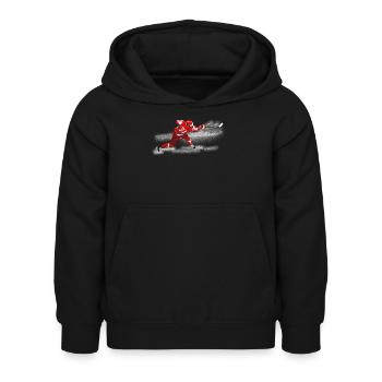 Eishockey - Kinder Hoodie - Schwarz - Vorne - AI Model Kid Female (0cm)