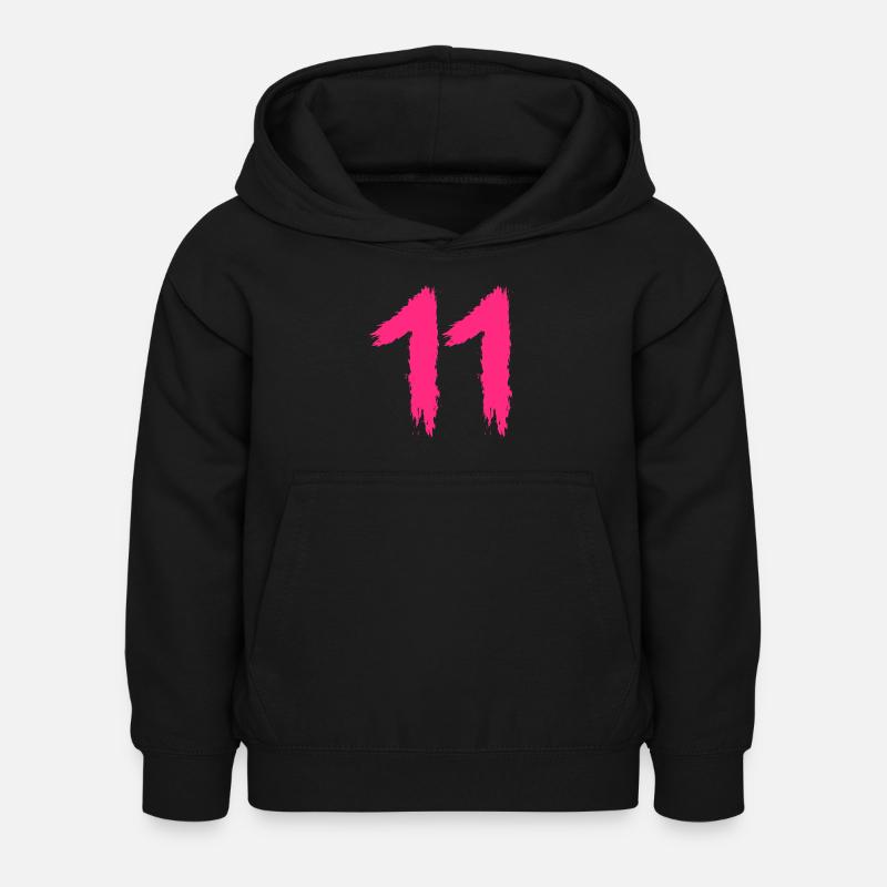 Numéro 11 numéro préféré - Sweat à capuche Enfant - noir