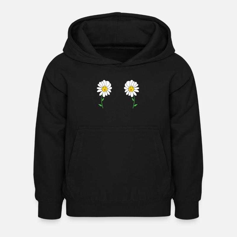 Gänseblümchen - Kinder Hoodie - Schwarz