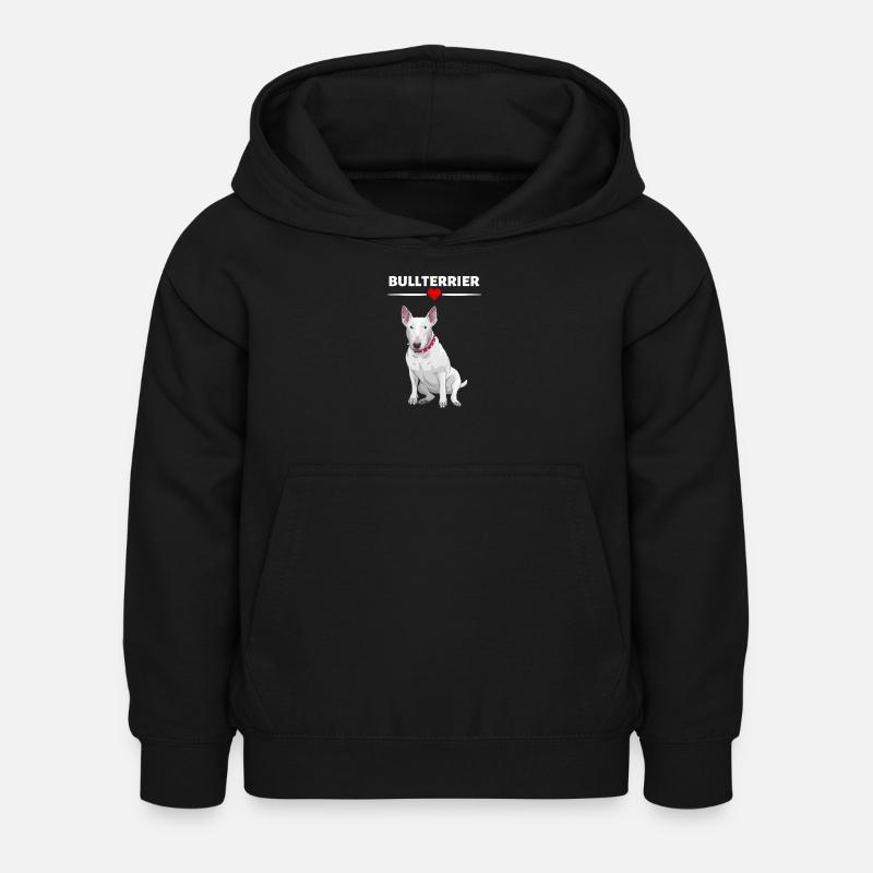Bull terrier - Sweat à capuche Enfant - noir