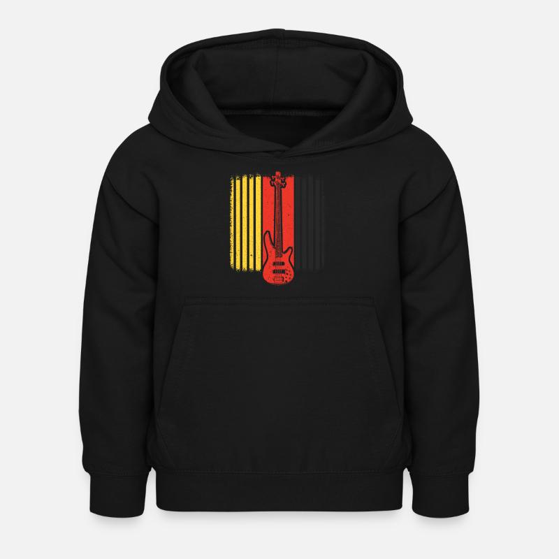 Guitare basse - Sweat à capuche Enfant - noir