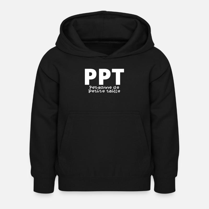 PPT Personne de Petite Taille - Sweat à capuche Enfant - noir