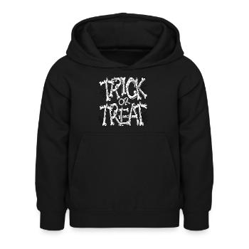 Trick or treat - Sweat à capuche Enfant - noir - Devant - AI Model Kid Female (0cm)
