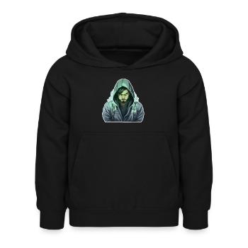 Ethical Hacker - Illustration - Kids Hoodie - black - Front - AI Model Kid Female (0cm)