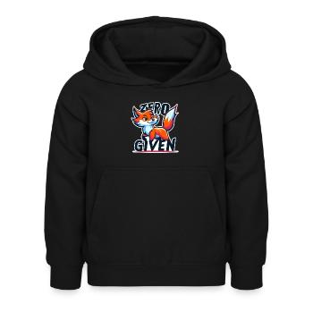 Zero Given - Fuchs Illustration - Kinder Hoodie - Schwarz - Vorne - AI Model Kid Female (0cm)