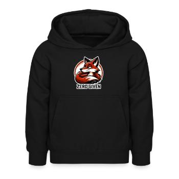 Zero Given - Fuchs Illustration - Kinder Hoodie - Schwarz - Vorne - AI Model Kid Female (0cm)