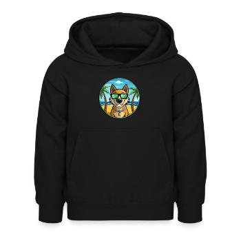 Alano Español Hunderasse Cartoon Sonnenbrille Strand - Kinder Hoodie - Schwarz - Vorne - AI Model Kid Female (0cm)