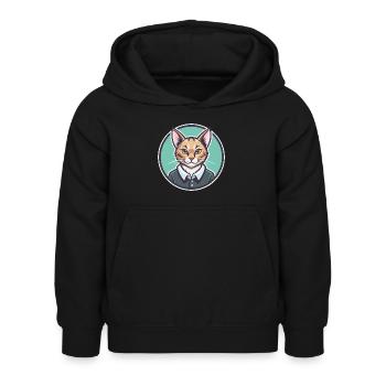 Australian Mist Cat Breed Cartoon Kawaii Animal - Kids Hoodie - black - Front - AI Model Kid Female (0cm)
