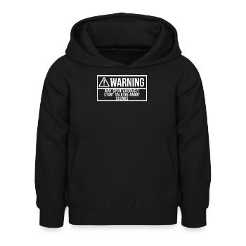 Stinktier - Kinder Hoodie - Schwarz - Vorne - AI Model Kid Female (0cm)