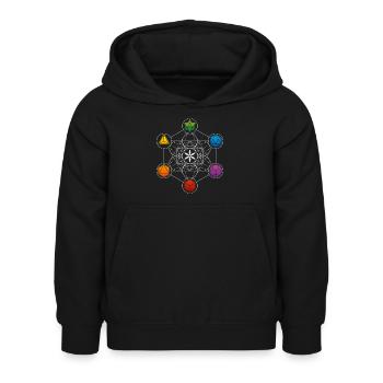 Platons Körper - Kinder Hoodie - Schwarz - Vorne - AI Model Kid Female (0cm)